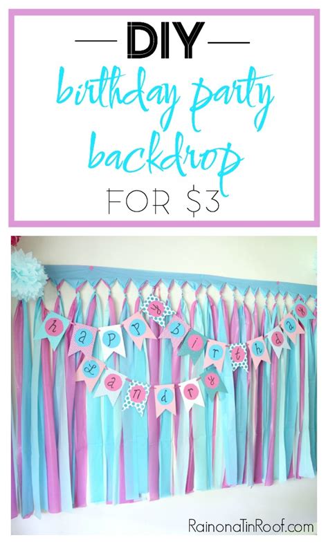 DIY Party Background for $5 or Less