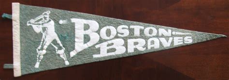 Lot Detail - 40's BOSTON BRAVES BASEBALL PENNANT