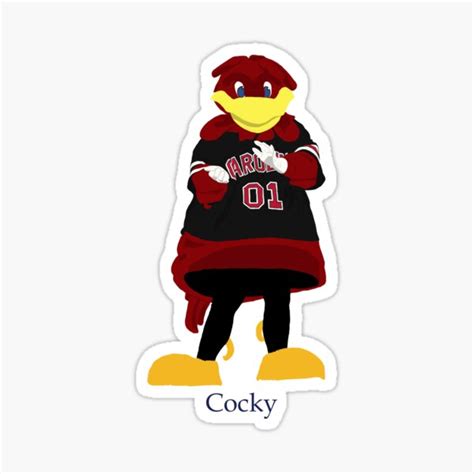 "South Carolina Mascot Cocky Drawing" Sticker for Sale by tysonstreet | Redbubble