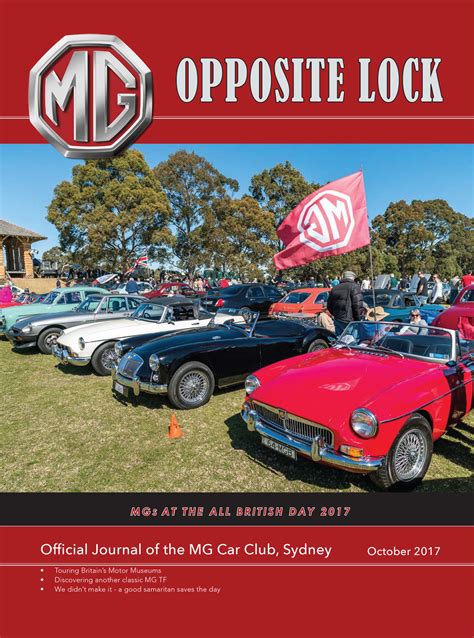 The October 2017 Edition of Opposite Lock is On Its Way - The MG Car Club Sydney