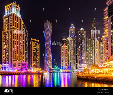 Skyscrapers in Dubai Marina. UAE Stock Photo - Alamy