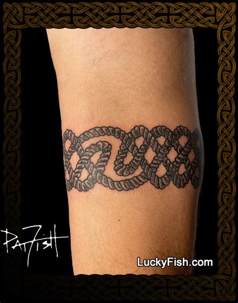 Celtic Knot Rope Band Tattoo Design — LuckyFish, Inc. and Tattoo Santa Barbara