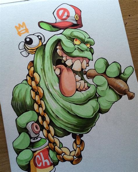 #cheo #slimer #ghostbusters #sketch #sausage | Graffiti style art, Graffiti drawing, Graffiti art