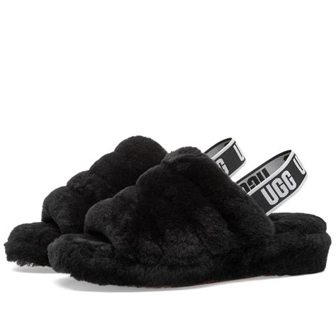 Ugg Yeah Fluff Slide BNWB Size 8 Color Black - www.recon.co.id