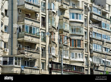 Soviet buildings, Bucharest. Romania Stock Photo - Alamy