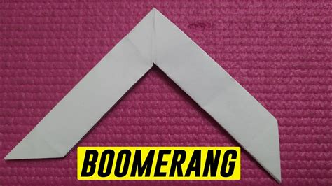 Easy Origami Boomerang (paper toys) - YouTube