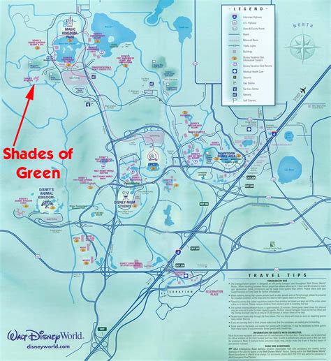 A review of the Shades of Green Resort at Walt Disney World | Disney world map, Shades of green ...