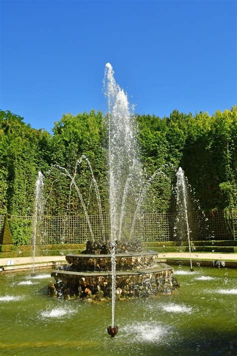 Versailles; France - August 19 2022 : Threee Fountains Grove in the Castle Park Editorial Photo ...