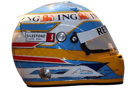 Helmet design of Fernando Alonso (Renault) from 2008 : r/f1helmet