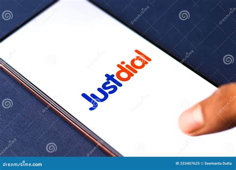 Assam, India - August 22, 2020 : Justdial Logo on Phone Screen Stock Image. Editorial Image ...