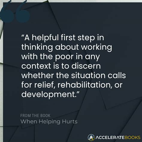 When Helping Hurts — Accelerate Books