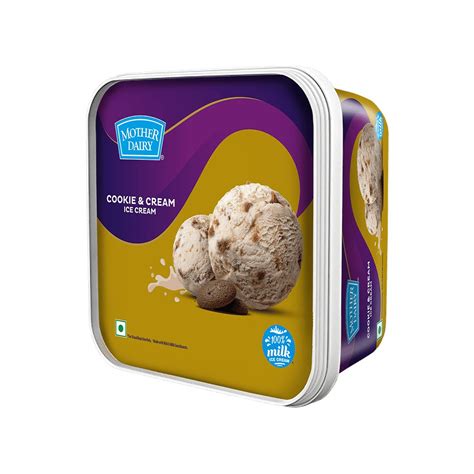 Mother Dairy Cookie & Cream Ice Cream Tub - Pack of 2 Price - Buy Online at Best Price in India