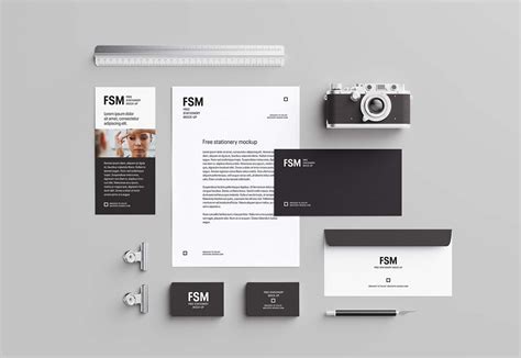 Free Creative Stationery Mockup (PSD)