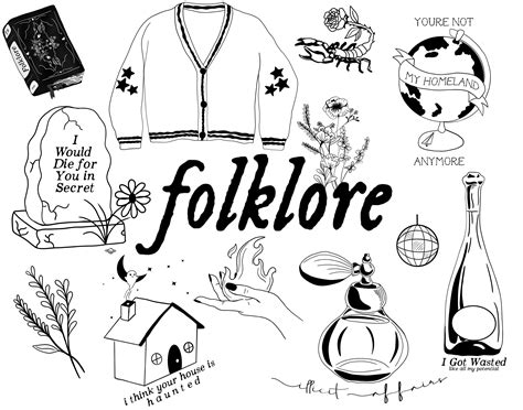 Taylor Swift Folklore Flash Sheet Art Print - Etsy.de