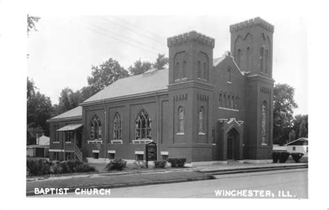 WINCHESTER IL FIRST Baptist Church~Battlements~Stained Glass Windows ...