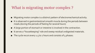 Migrating motor complex | PPT