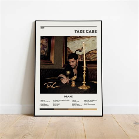 Drake Take Care Album Cover Print Poster Minimalist Album Cover Poster ...