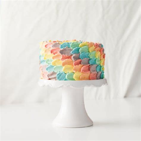 Rainbow Petal Cake with vanilla cake & lemon curd | Rainbow petal cake, Cake, Cake cover