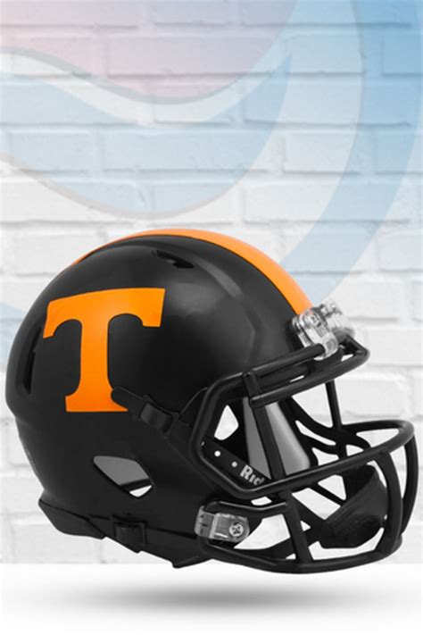 Tennessee Volunteers Dark Mode Speed Riddell Mini Football Helmet ...