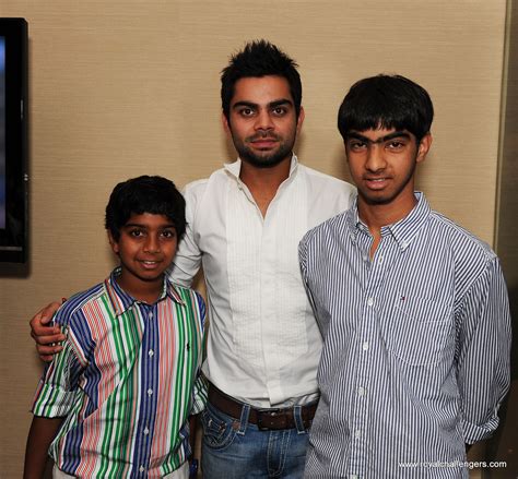 Virat Kohli with young fans | Rohahn and Raoul Vardhan with … | Flickr