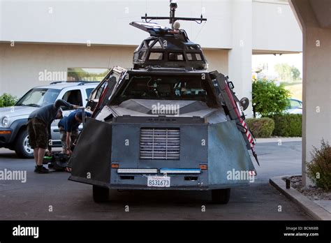 The TIV 2 or Tornado Intercept Vehicle 2 is parked in a parking lot in Grand Island Nebraska May ...