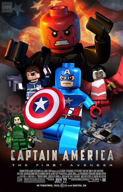 "CapMovieposter" by Michael Napolitan | Avengers movies, Lego marvel ...