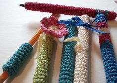 Crochet Dynamite: The Fancy Pen and a Pencil Grip.... Hey, how about this as a comfort grip for ...