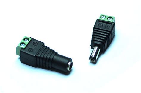 PACK OF 10 DC Plug 12V 24V 2.1mm Wiring Connectors - MALE + FEMALE Set – 12Vmonster Lighting and ...