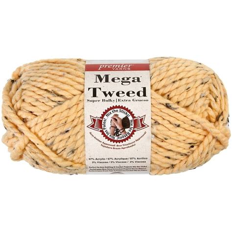 Mega Tweed Yarn-Apricot Tweed - Walmart.com