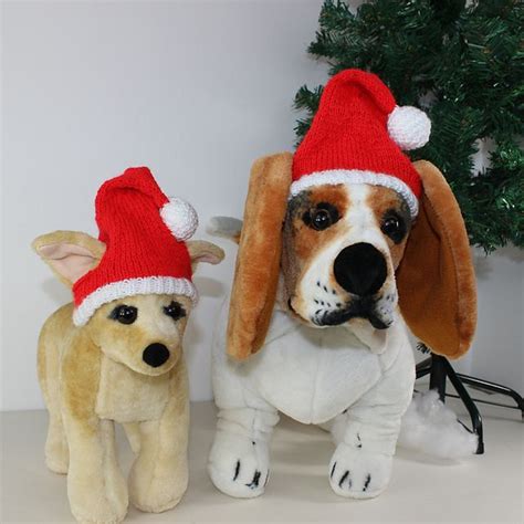 Ravelry: Dog Christmas Santa Hat pattern by Christine Grant | Hat knitting patterns, Santa hat ...