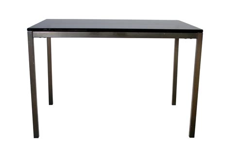 Bronzed Steel & Smoke Glass Parsons Side Table | Table, Smoked glass, Modern table