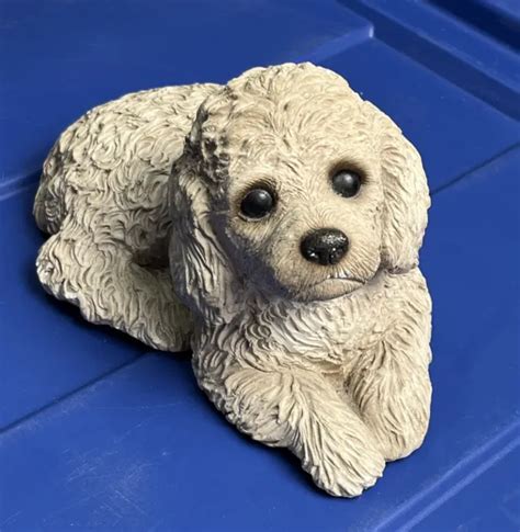 VINTAGE SANDICAST MINIATURE Poodle Dog Sandra Brue 1981 Sculpture Signed 8”x5” $36.95 - PicClick