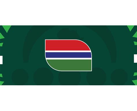 Gambia Emblem Flag African Nations 2023 Teams Countries African ...