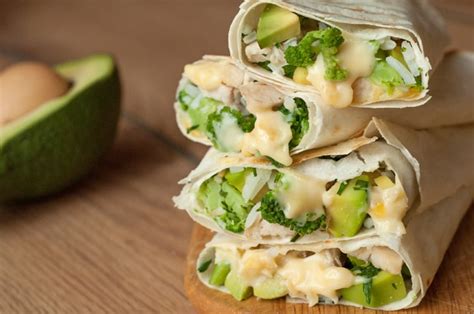 Healthy Chicken Burrito Wraps