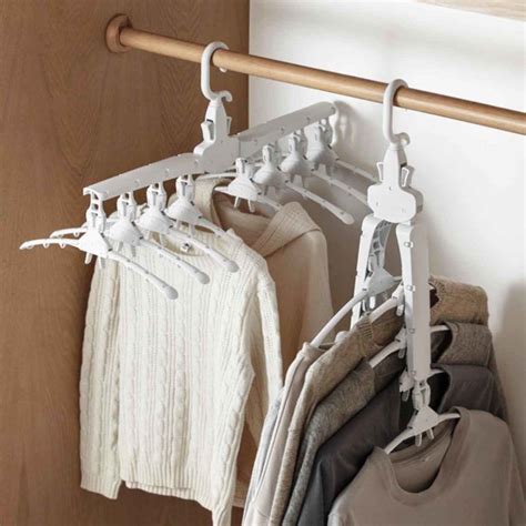 Space-saving Foldable Multi Clothes Hanger | Space saving hangers, Clothes hanger, Hangers ...