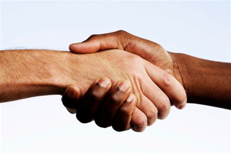 Blackwhite Handshake Stock Photo - Download Image Now - iStock