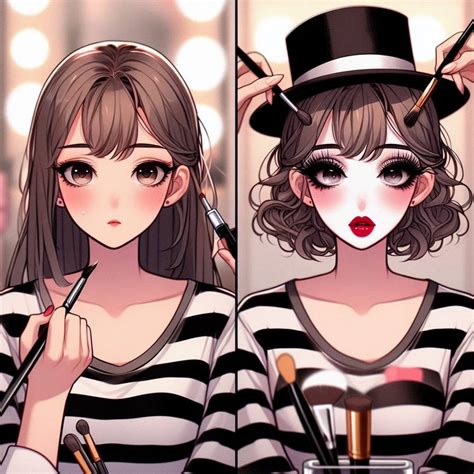 Mime makeup 22 by RimFuton on DeviantArt