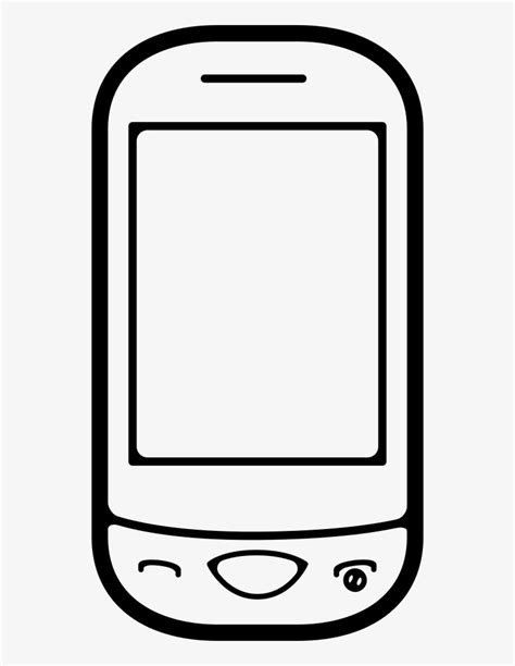 Mobile Phone Outline - Outline Images Of Mobile Phone Transparent PNG - 530x980 - Free Download ...
