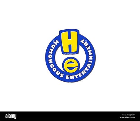 Humongous Entertainment, Rotated Logo, White Background Stock Photo - Alamy