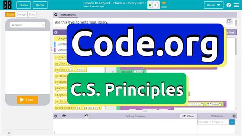 Code.org Lesson 8 Project Make a Library Activity Guide | Tutorial with ...