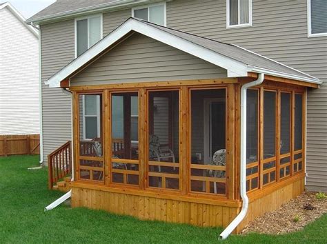 screened in porch ideas | Cedar Screen Porch, Ames (exterior view 2) - Screened Porches Photo ...