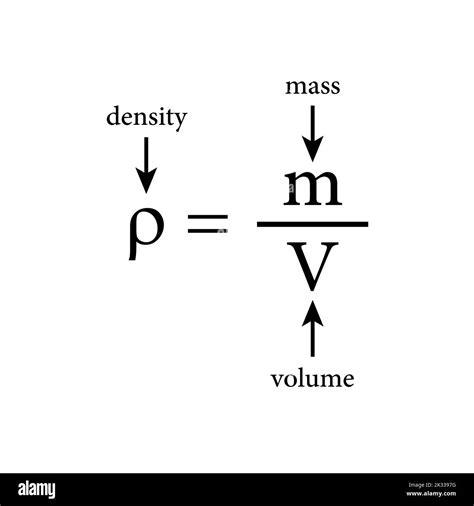 the density formula in chemistry Stock Vector Image & Art - Alamy