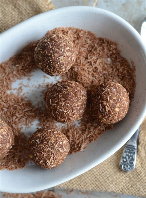 Low-Fat Cinnamon Energy Balls | vegan, just 4 ingredients, nut-free