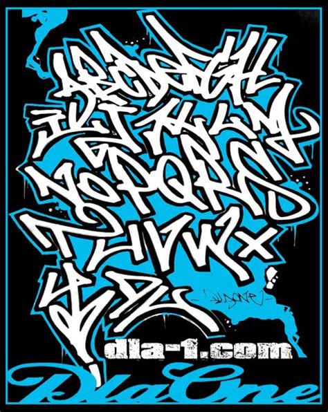 Style Graffiti: Tag Graffiti Alphabet 2010 "dIa-1"