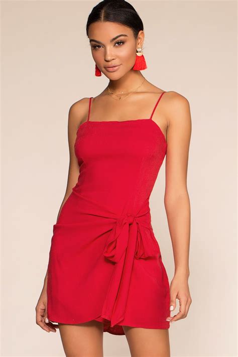 Girls' Night Out Dresses – Shop Priceless | Summer wrap dress, Wrap dress short, Red wrap dress