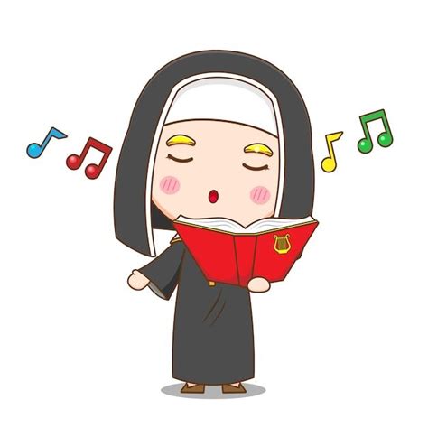 Cute nun singing | Premium Vector #Freepik #vector #nun #woman-cartoon ...