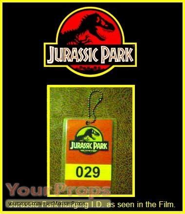 Jurassic Park Jurassic Park Hanging I.D. replica movie prop