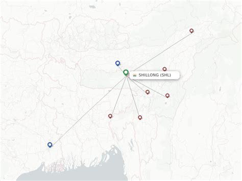 Direct (non-stop) flights from Umroi, Shillong Airport (SHL ...