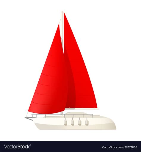 Yacht clip art sailboat Royalty Free Vector Image