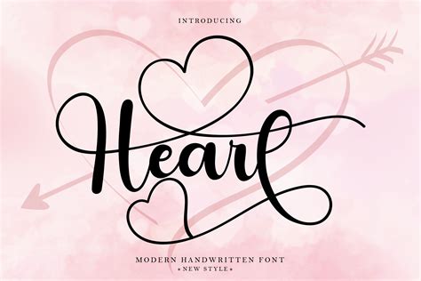 Heart Font by PAYJHOshop · Creative Fabrica